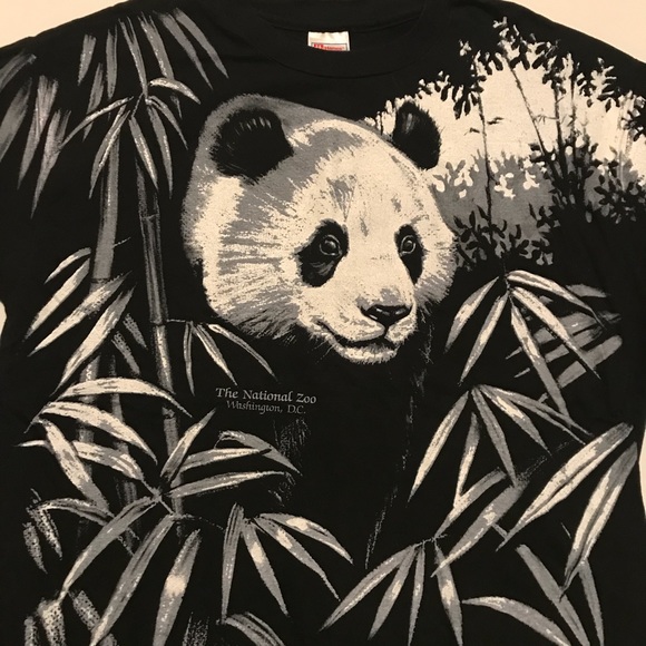 Vtg Panda T shirt Double sided single stitched - Picture 8 of 8